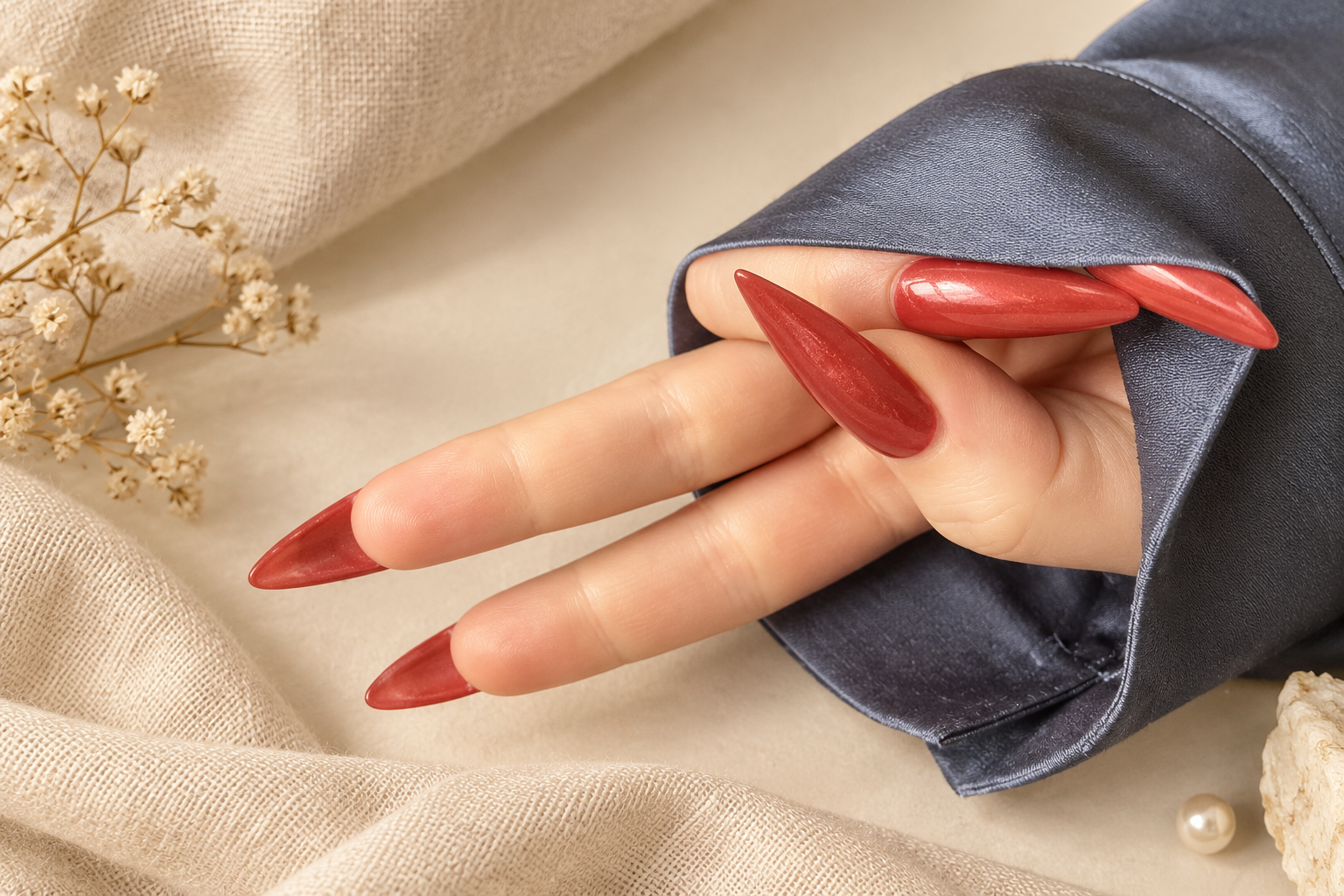 Rouge lumineux — photo fournie par Maëlys, mise en scène retouchée